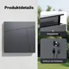 Designová poštovní schránka Wiltec V23 antracit 370 x 102 x Náhled obrázku produktu 13