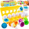 WOOPIE Montessori skladačka s vajcami – Spájaj tvary a Náhľad obrázku produktu 1