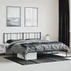 Bettgestell mit Kopfteil Metall Schwarz 183x213 cm Produktbild-Vorschau 3