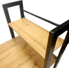 Biurko duże z półkami dąb sękowany do biura 120x60x120 VB6O Podgląd zdjęcia produktu 11