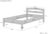 Massivholzbett Buche natur 100x200 Einzelbett Bettgestell Produktbild-Vorschau 2