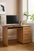 PC Tisch 115x56x73 cm Computertisch Buche Nachbildung Produktbild-Vorschau 3