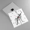 Wanduhr - Quadrat - Glasuhr - Hirsch Herbst Wald Produktbild-Vorschau 2