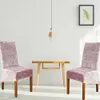 4er Set Samt Velvet Stuhlhussen Elastische Moderne Produktbild-Vorschau 2