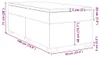 vidaXL Boxspringbett mit Matratze Dunkelblau 90x190 cm Samt Produktbild-Vorschau 8