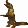 Casa Padrino Luxus Deko Skulptur Krokodil mit Tablett Gold Produktbild-Vorschau 1