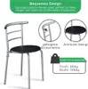 A chair with text overlays describing its features and specifications. Podgląd zdjęcia produktu