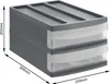 Rotho Schubladenbox M Duo SYSTEMIX zwei Schubladen je 4.5 L Produktbild-Vorschau 3