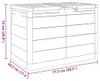 vidaXL Outdoor-Kissenbox Grau 77,5x44,5x53 cm Polypropylén Náhľad obrázku produktu 7