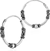 Paar 925 Sterling Silber Keltische Celtic Gothic Creolen Produktbild-Vorschau 2
