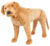 vidaXL Plüschtier Hund Labrador Stehend Plüsch Hellbraun Produktbild-Vorschau 5