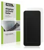 A product packaging for a screen protector is shown next to a smartphone with a screen protector applied. Produktbild-Vorschau