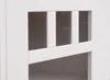 Vitrine Anschlag Rechts, Massivholz in weiß mit Walnuss Produktbild-Vorschau 2