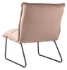Bronx71 Samt Sessel Malaga modern rosa Produktbild-Vorschau 4