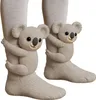 ASKSA Chaussettes tricotées 3D avec animaux Chaussettes Voir les images du produit 3
