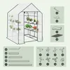 WOLTU Foliengewächshaus Gewächshaus 130 g/m², PE Produktbild-Vorschau 9