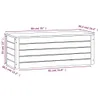 vidaXL Kufer miodowy brąz 89x36,5x33 cm lite drewno sosnowe Podgląd zdjęcia produktu 8