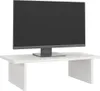 vidaXL Stojan na monitor bílý 50x27x15 cm z masivního Náhled obrázku produktu 4