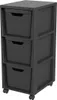 Tower mit Rollen 3 x 16 l JIVE, Farbe:Holzkohle schwarz Produktbild-Vorschau 1