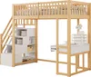 Sweiko 90x200 podkrovná posteľ s multifunkčným stolíkom, Náhľad obrázku produktu 8