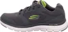 A side view of a single gray and green Skechers athletic shoe against a white background. Náhled obrázku produktu