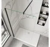 AICA 90x195cm Walk in Dusche 6mm NANO ESG Schwarz für Produktbild-Vorschau 4