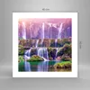 Poster - Poster ohne Rahmen - Wasserfall Natur - 40x40 cm - Produktbild-Vorschau 4