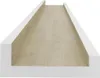 A product shot of two white and Sonoma oak wall shelves, shown from a slightly elevated diagonal perspective against a white background. Náhled obrázku produktu