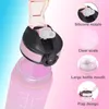 Trinkflasche 1 Liter Sport-Wasserflasche mit Strohhalm und Produktbild-Vorschau 4