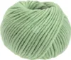 A ball of green yarn on a white background. Produktbild-Vorschau