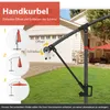 COSTWAY ombrellone φ300cm, ombrellone a sbalzo con 32 LED Anteprima dell’immagine prodotto 8