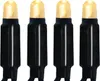 Four identical LED lights with black bases and gold tops are arranged in a row against a white background. Produktbild-Vorschau