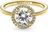PANDORA Strahlenkranz Ring für Damen mit Zirkonia, IP Gold Produktbild-Vorschau 3