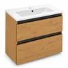 Waschtischunterschrank 60 cm mit Waschbecken 2 Schubladen Produktbild-Vorschau 3