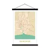 MuchoWow® Textilposter Bangkok - Karte - Vintage - Produktbild-Vorschau 1