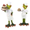 2er Set Formano lustige Frösche Frosch als Bäcker Konditor Produktbild-Vorschau 3