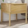 Lampentisch FLORO Wachsbraun 55x55x54 cm Massivholz Kiefer, Produktbild-Vorschau 1