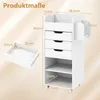 COSTWAY, mobilný odkladací vozík na kolieskach, pracovný Náhľad obrázku produktu 3
