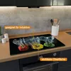 Wallario Herdabdeckplatte aus Glas, Größe 80 x 52 cm Produktbild-Vorschau 2