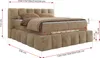 MKS MEBLE Boxspringbett 200 x 200 mit bettkasten NIRA KING, Produktbild-Vorschau 8