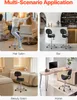 Collage showing the use of chairs in different settings: hair salon, bar, beauty salon, and home office. Náhled obrázku produktu