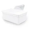 Dose 1,3 Liter 18,5 x 12,5 x 7,5 cm – Weiße Kunststoff Produktbild-Vorschau 3