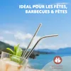 bremermann 8 pailles en acier inoxydable, 21,5 cm de long, Voir les images du produit 2