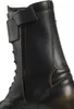 Close-up of the top part of a brown motorcycle boot. Podgląd zdjęcia produktu