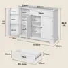 BEALIFE Küchenbuffet 105x40x85 cm | 3 Türen & 1 Schublade | Produktbild-Vorschau 7