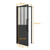 inova Loft-Glastür 930 x 2040 mm, DIN Links, Klarglas, Produktbild-Vorschau 6