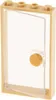 1x Lego Tür Rahmen 1x4x6 beige Türblatt Scheibe transparent Produktbild-Vorschau 1