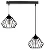 KAR-LIGHTING Pendelleuchte 2-flammig Schwarz, Metall – Produktbild-Vorschau 1