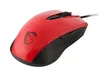A red and black gaming mouse with a dragon logo. Voir les images du produit