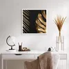Poster - Poster ohne Rahmen - Golden Blatt Monstera - 60x60 Produktbild-Vorschau 5